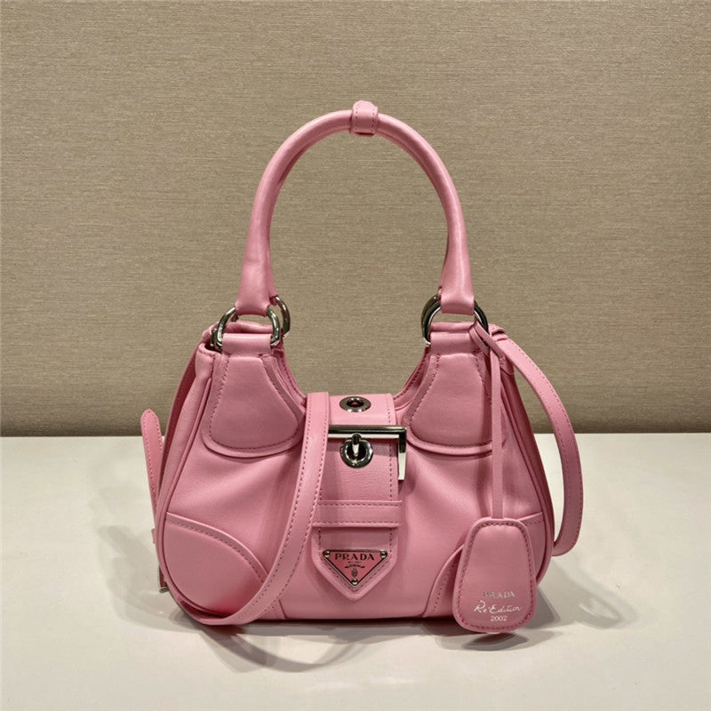 Prada Inspired Moon Re-Nylon and Leather Bag