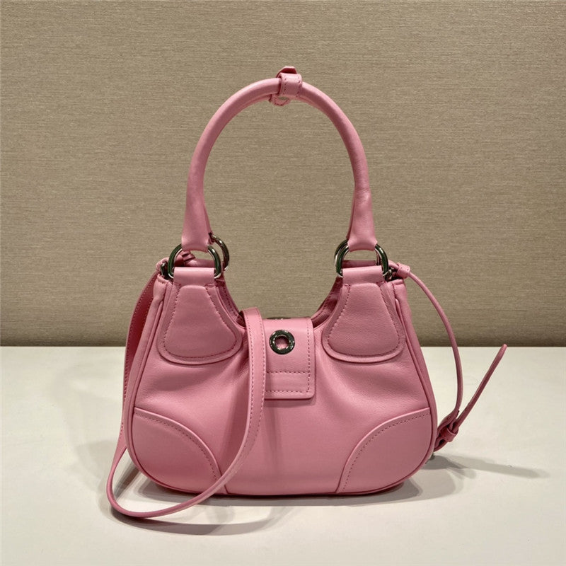 Prada Inspired Moon Re-Nylon and Leather Bag