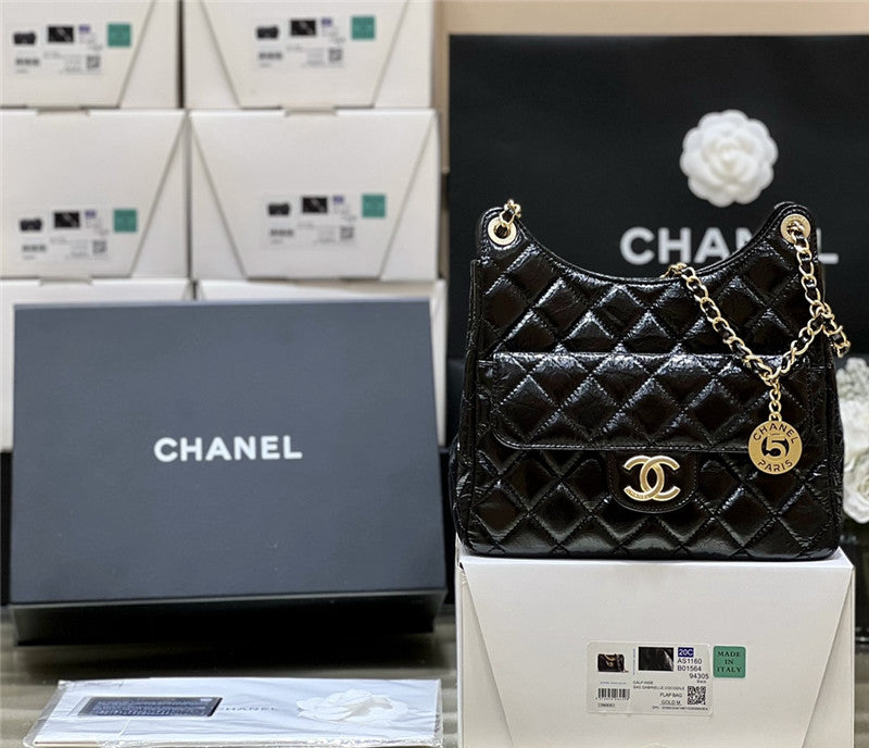 Chanel Inspired 23C Bag In Black bag