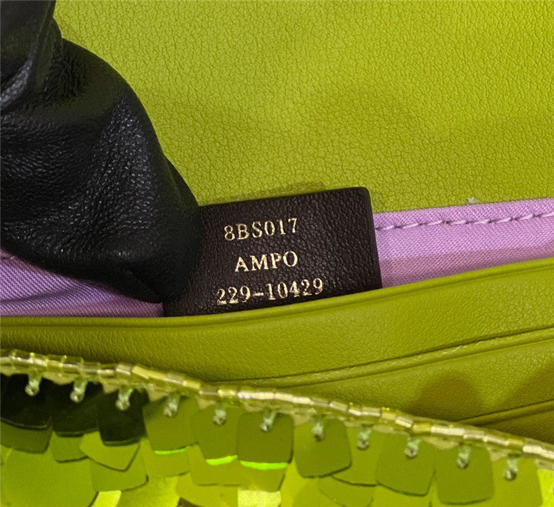 Fendi Inspired Baguette 223 Sequin Acid Leather Bag