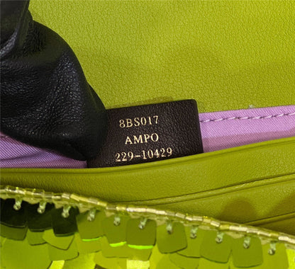 Fendi Inspired Baguette 223 Sequin Acid Leather Bag