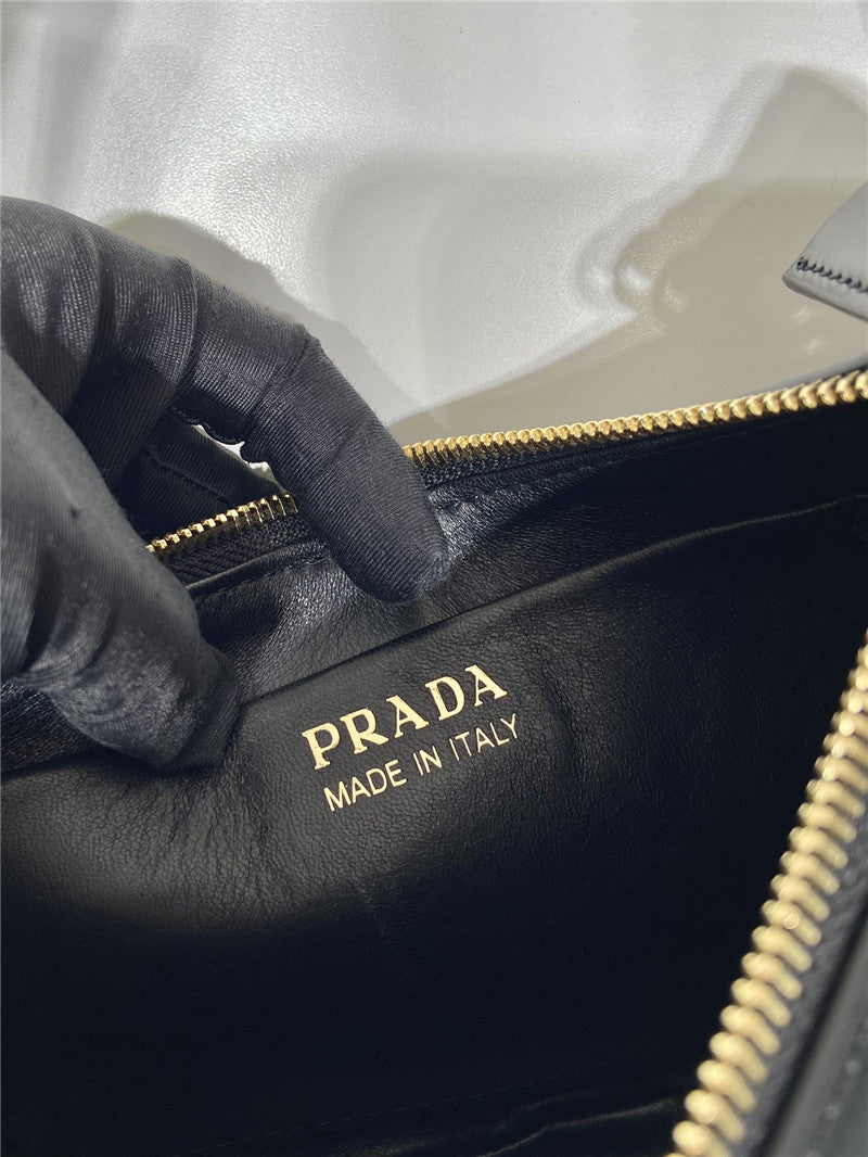 Prada Arqué Leather Shoulder Bag