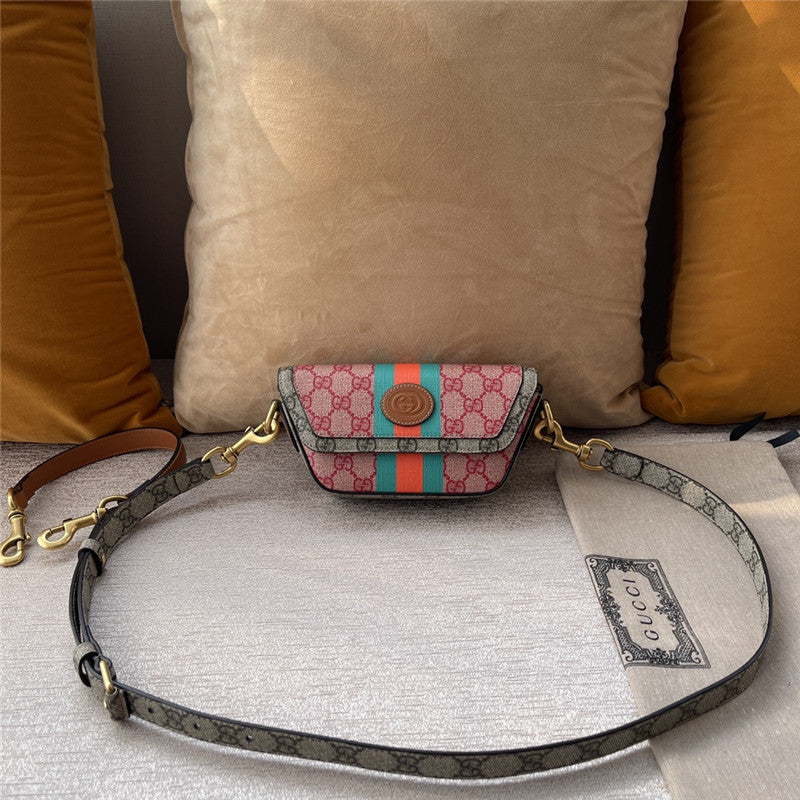 Gucci Colored Supreme Canvas Handle Messenger Bag - AAA Bags at Pochettebag