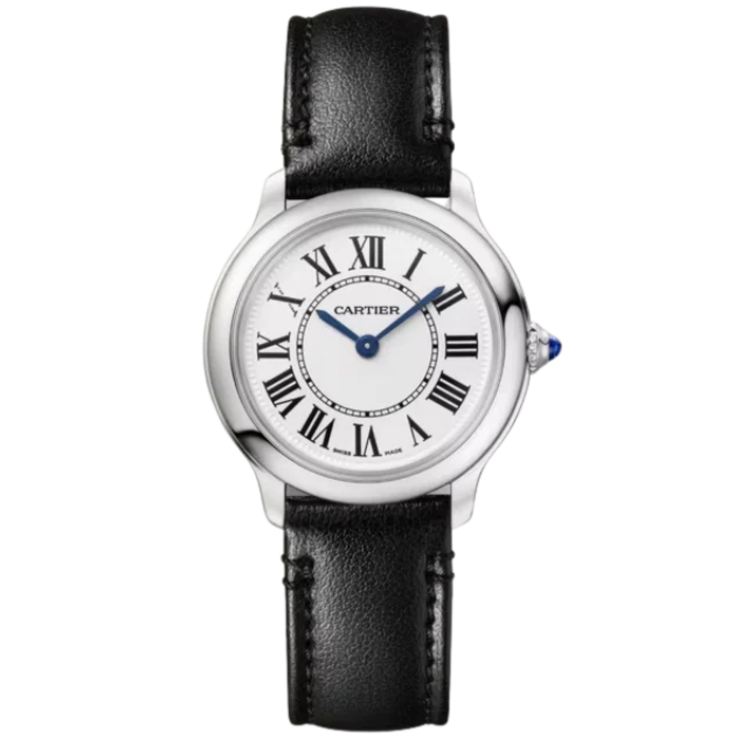 RONDE MUST DE CARTIER 29 MM STAINLESS STEEL WITH SANDBLASTED SILVER DIAL