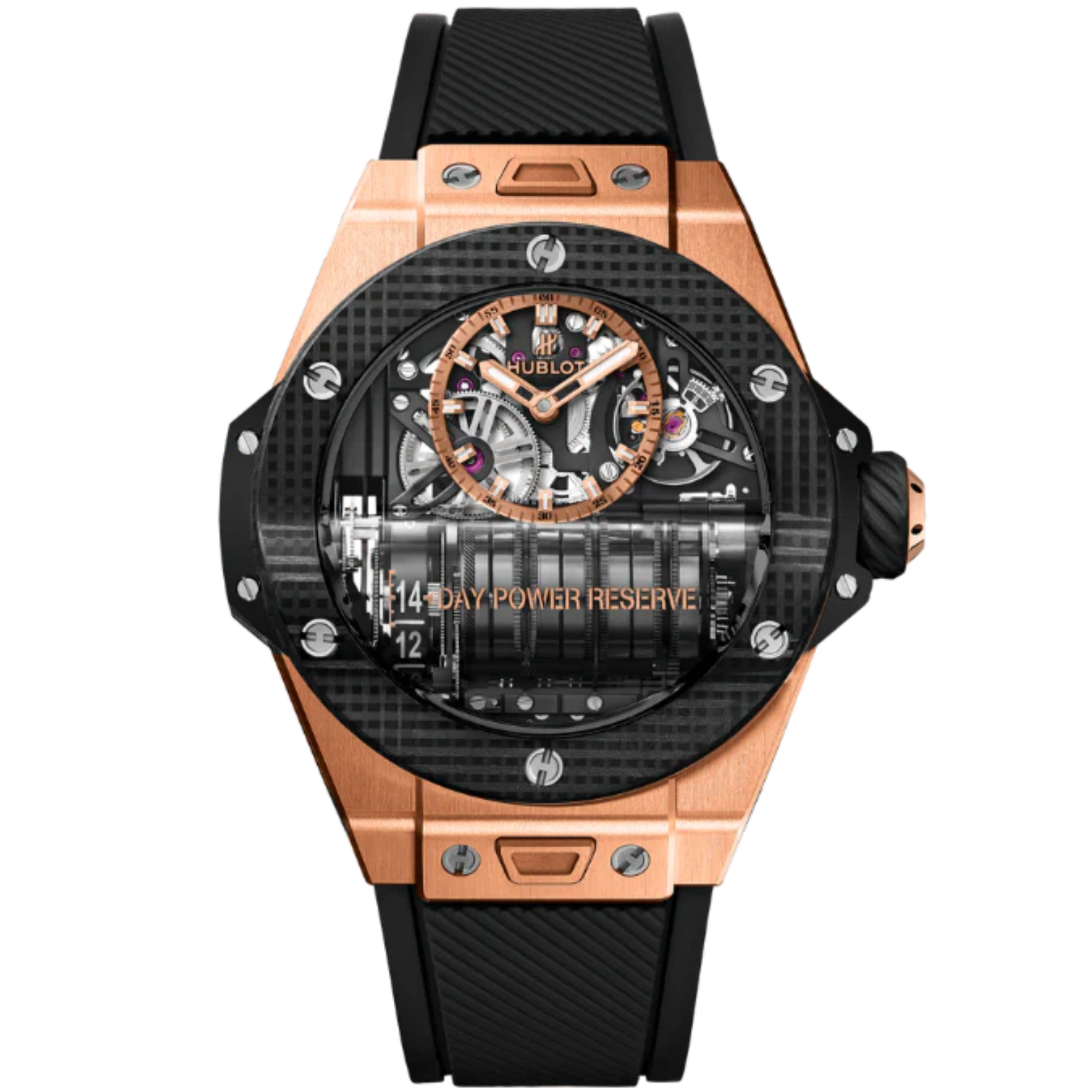 Big Bang 45mm MP-11 POWER RESERVE 14 DAYS KING GOLD 3D CARBON