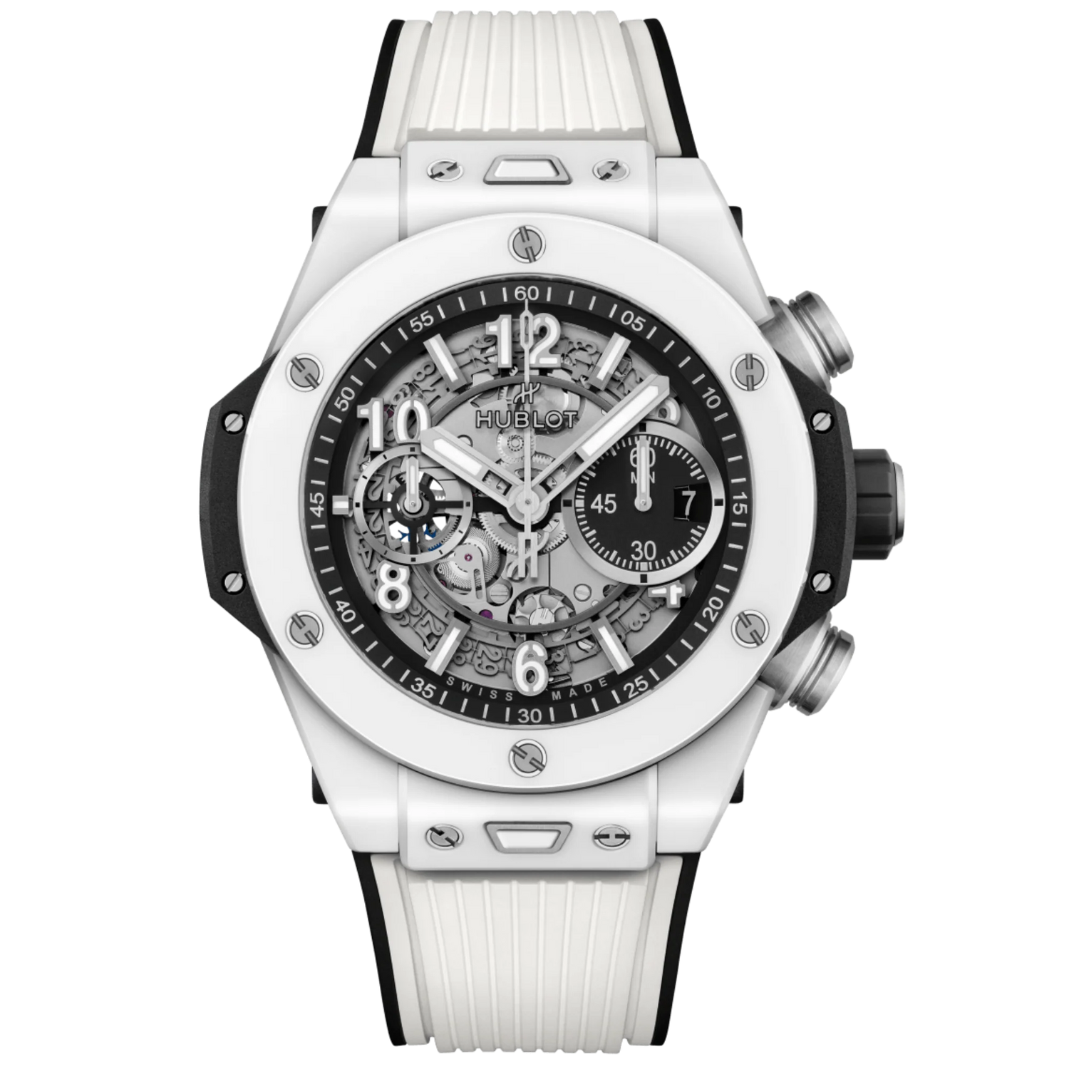 Hublot Big Bang Unico  Ref. 421.HX.1170.RX White Ceramic Preowned Complete