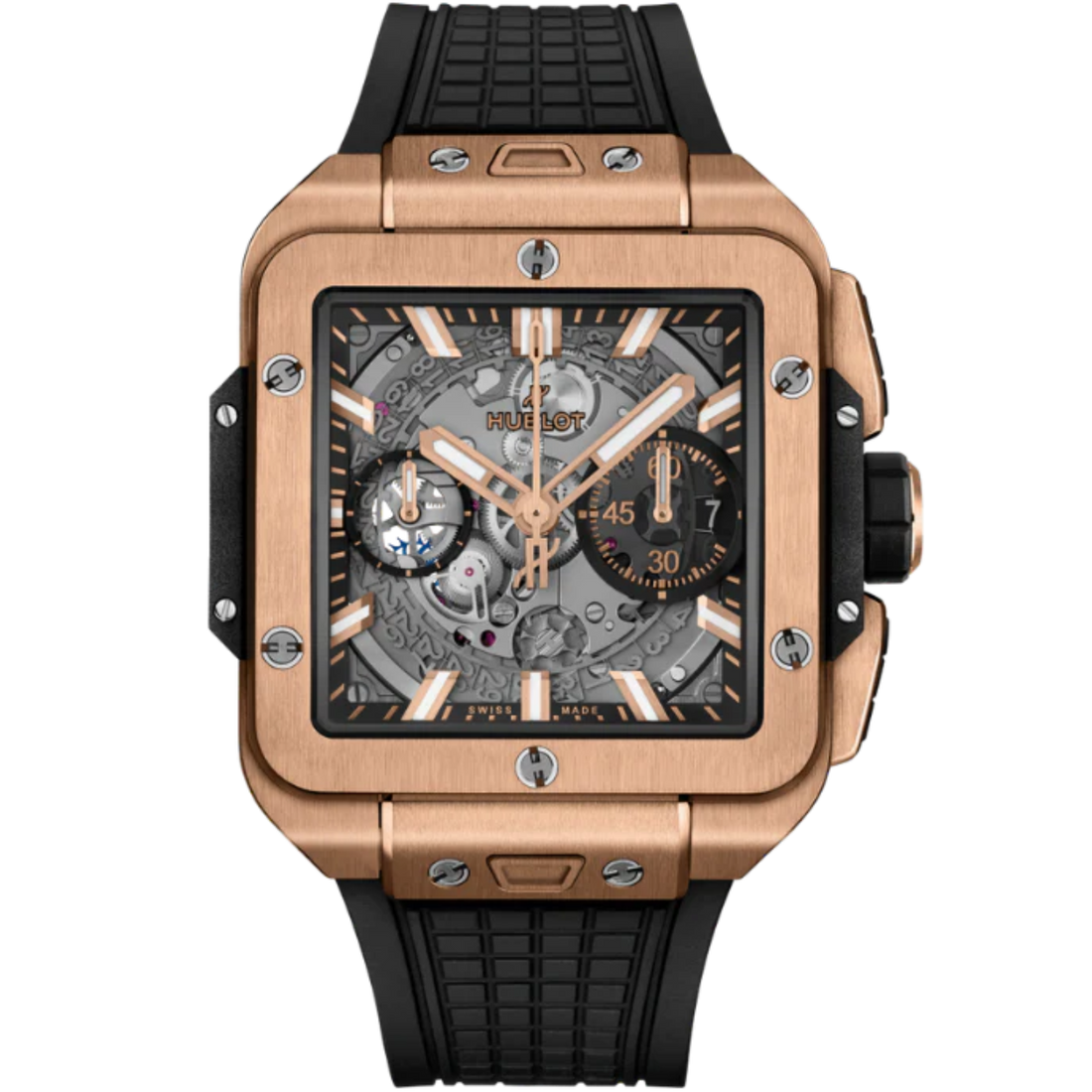 SQUARE BANG 42 MM UNICO KING GOLD