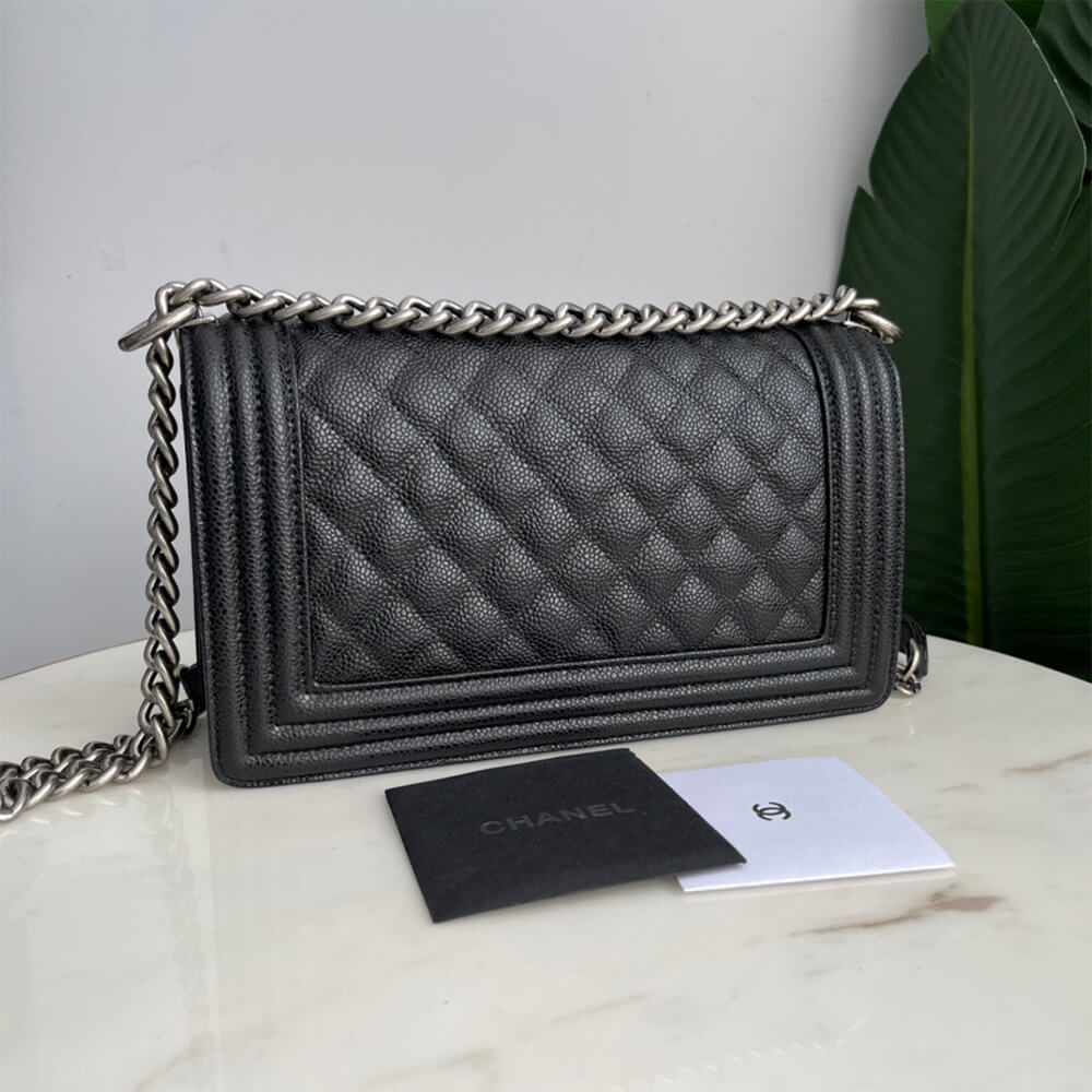 Boy Chanel inspired Bags In black - pochettereps