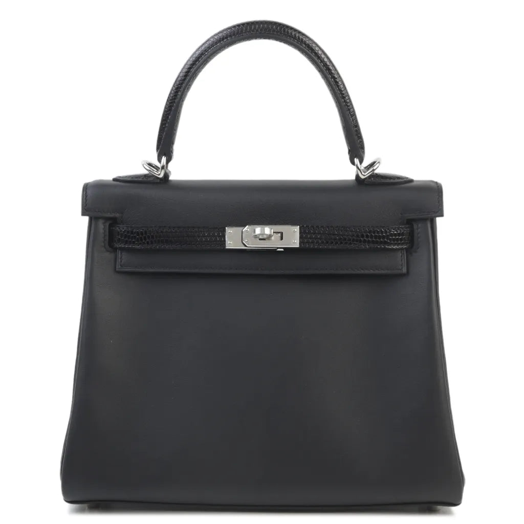 Hermes Inspired Kelly Sellier 25 Etoupe Epsom Gold Hardware