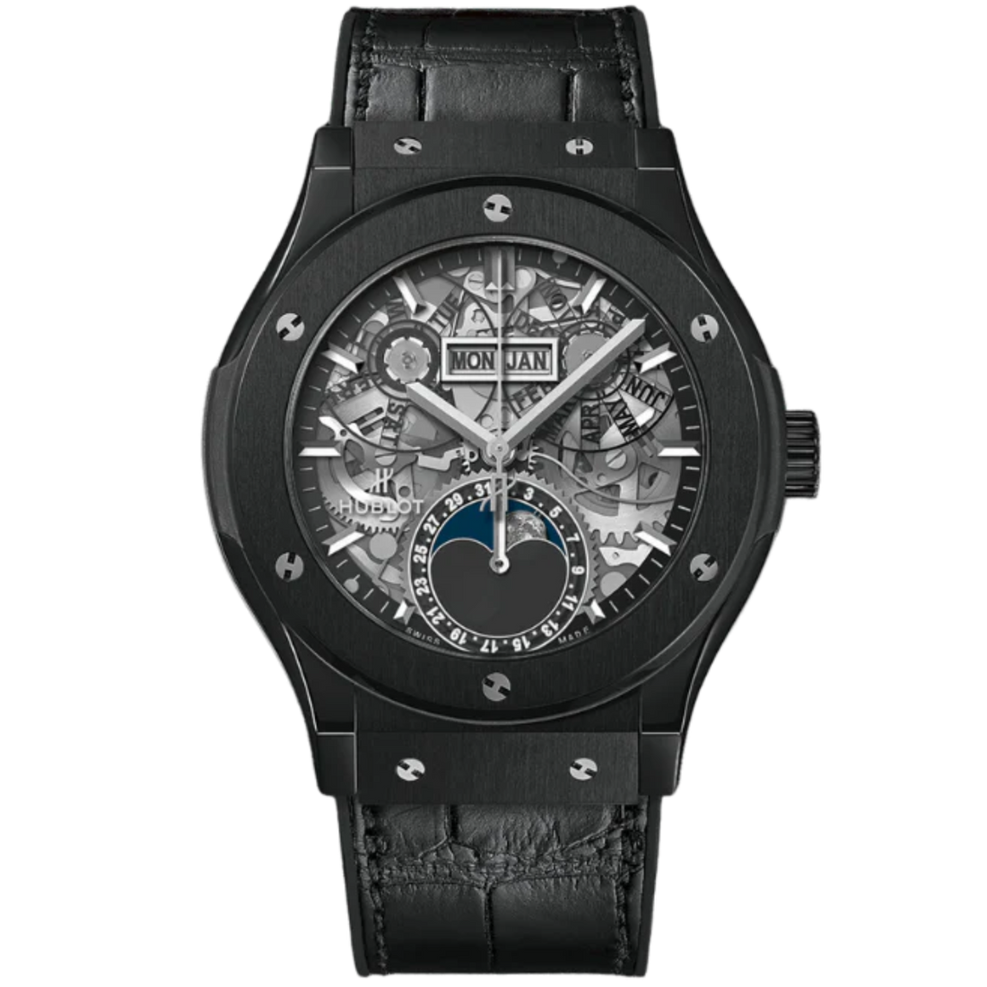 CLASSIC FUSION 42 MM AEROFUSION MOONPHASE BLACK MAGIC