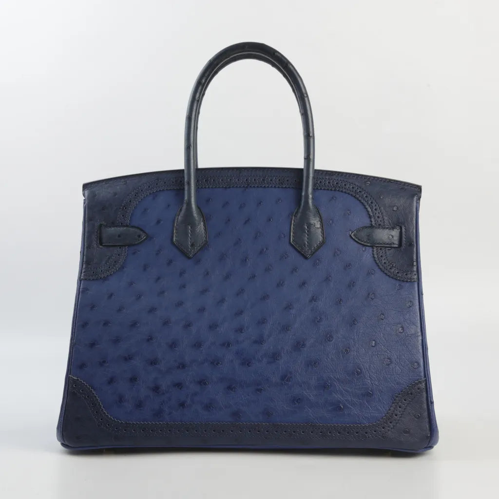 Hermes Inspired Birkin 30 Ghillies Bag