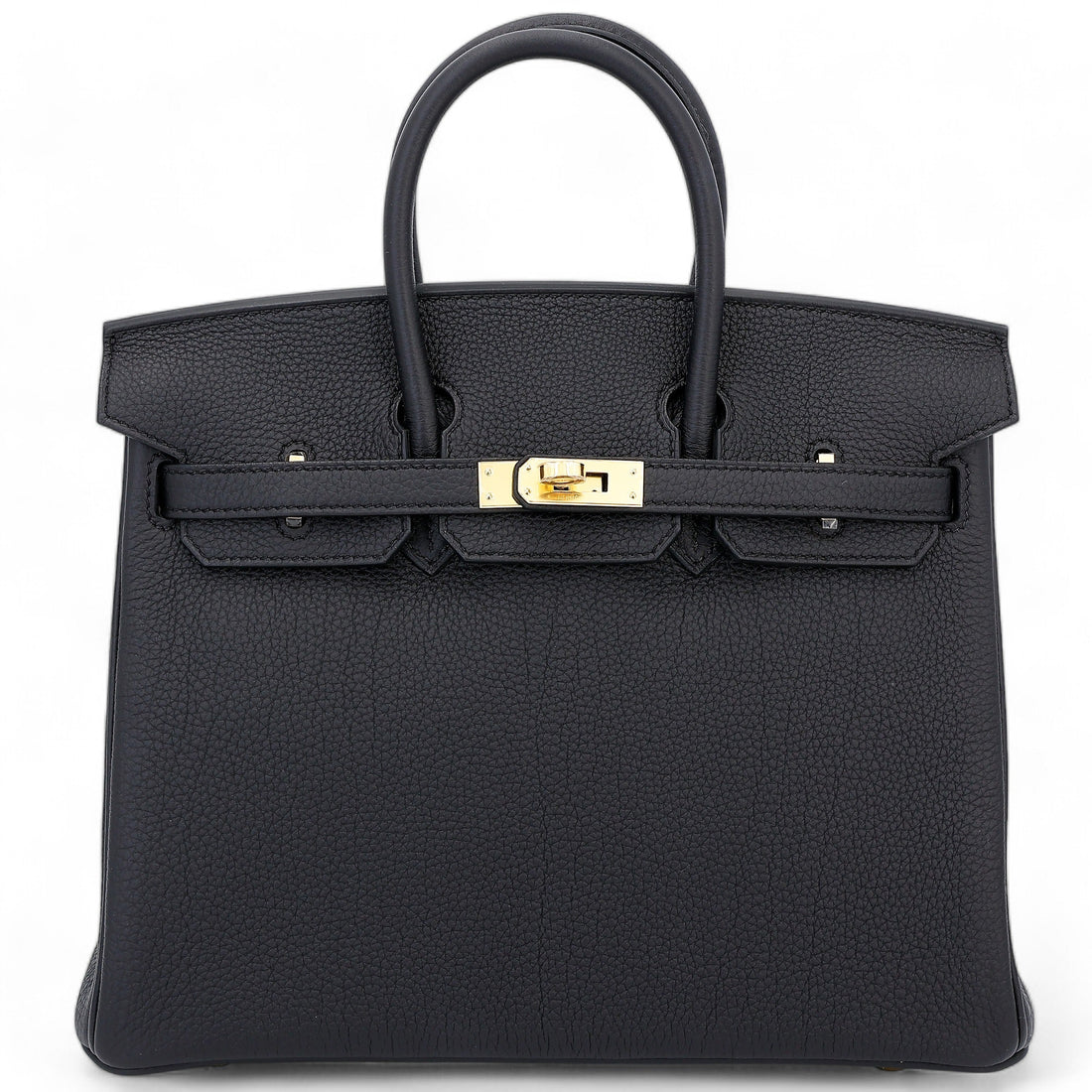 Hermes Birkin Black Togo Leather with Gold Hardware Stamp