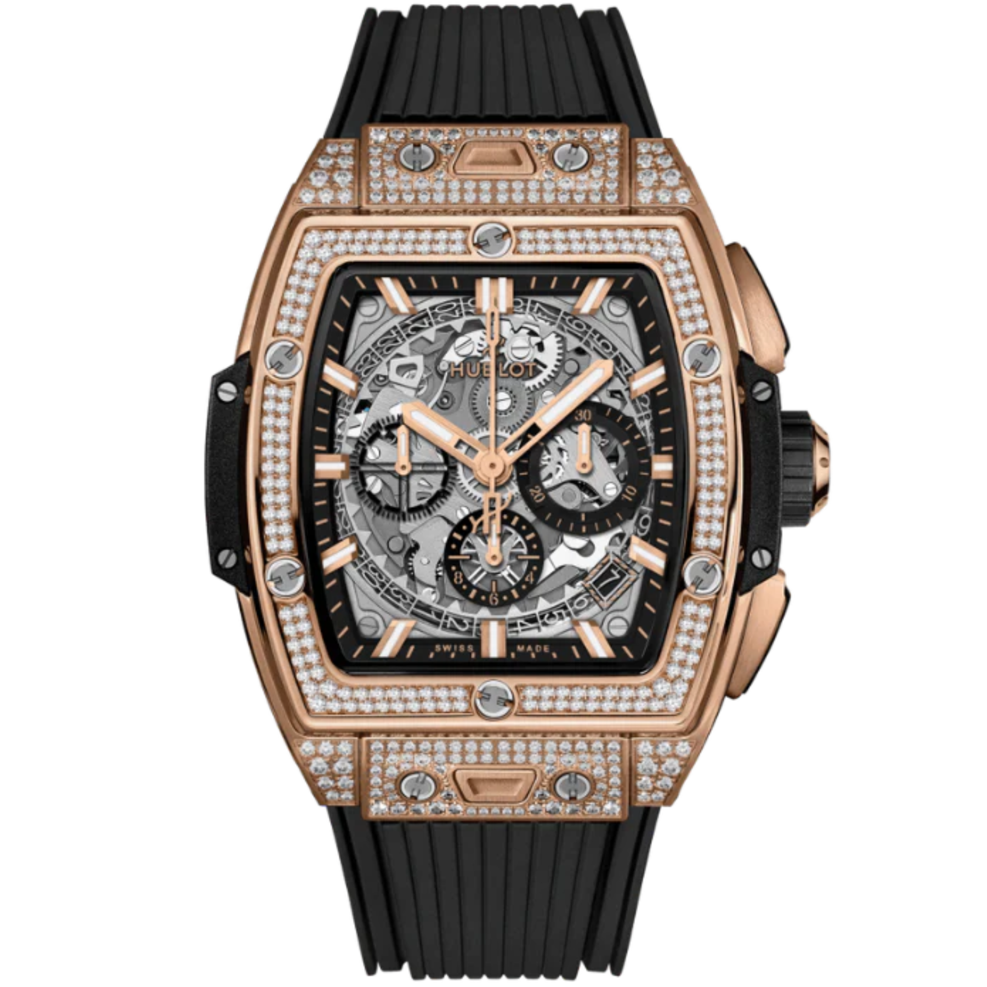 SPIRIT OF BIG BANG 42 MM KING GOLD PAVÉ