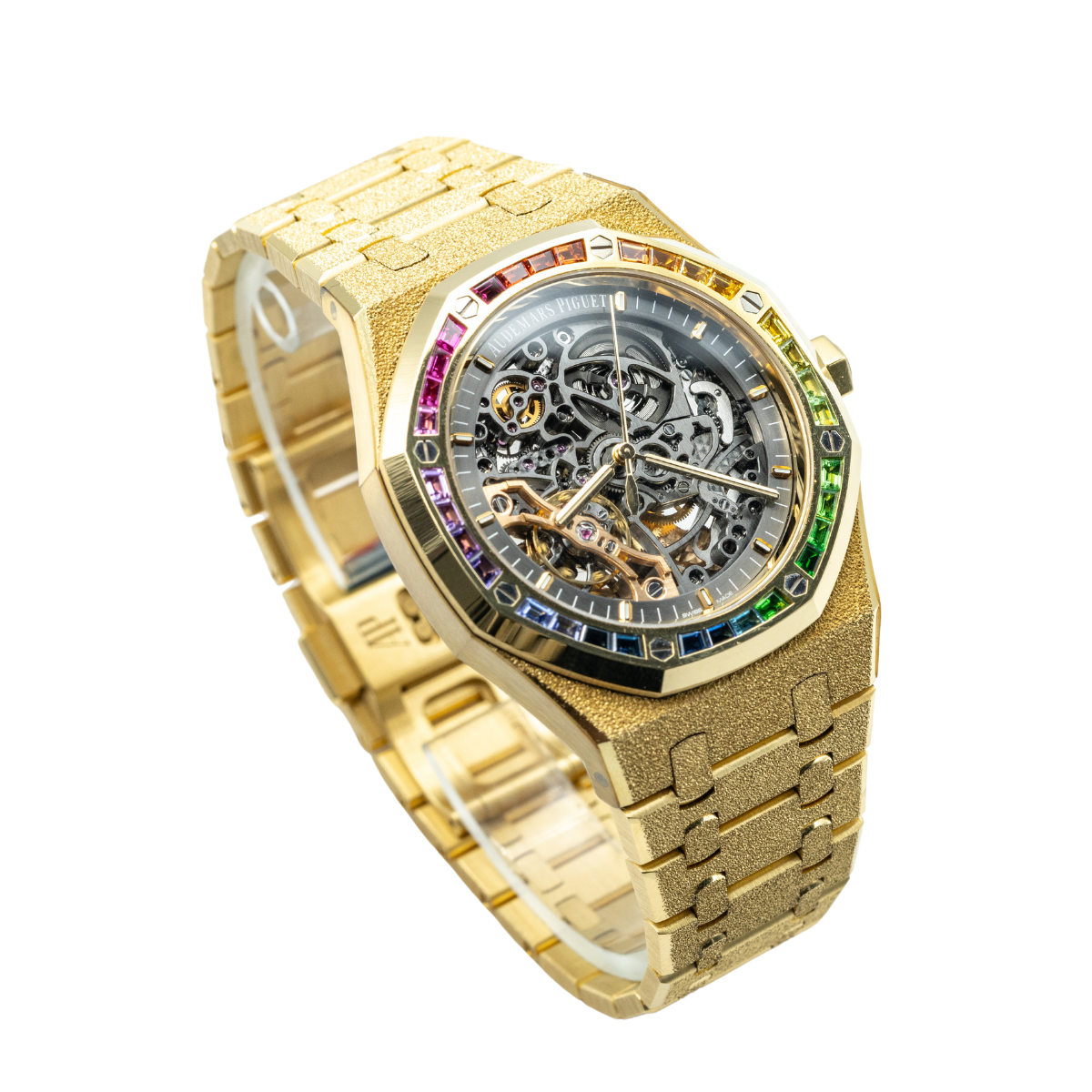 Audemars Piguet Royal Oak Ref. 15412BA.YG.1224BA.01 Frosted Gold Double Balance Wheel 41MM Yellow Gold Openworked