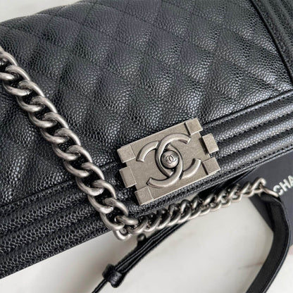 Boy Chanel inspired Bags In black - pochettereps