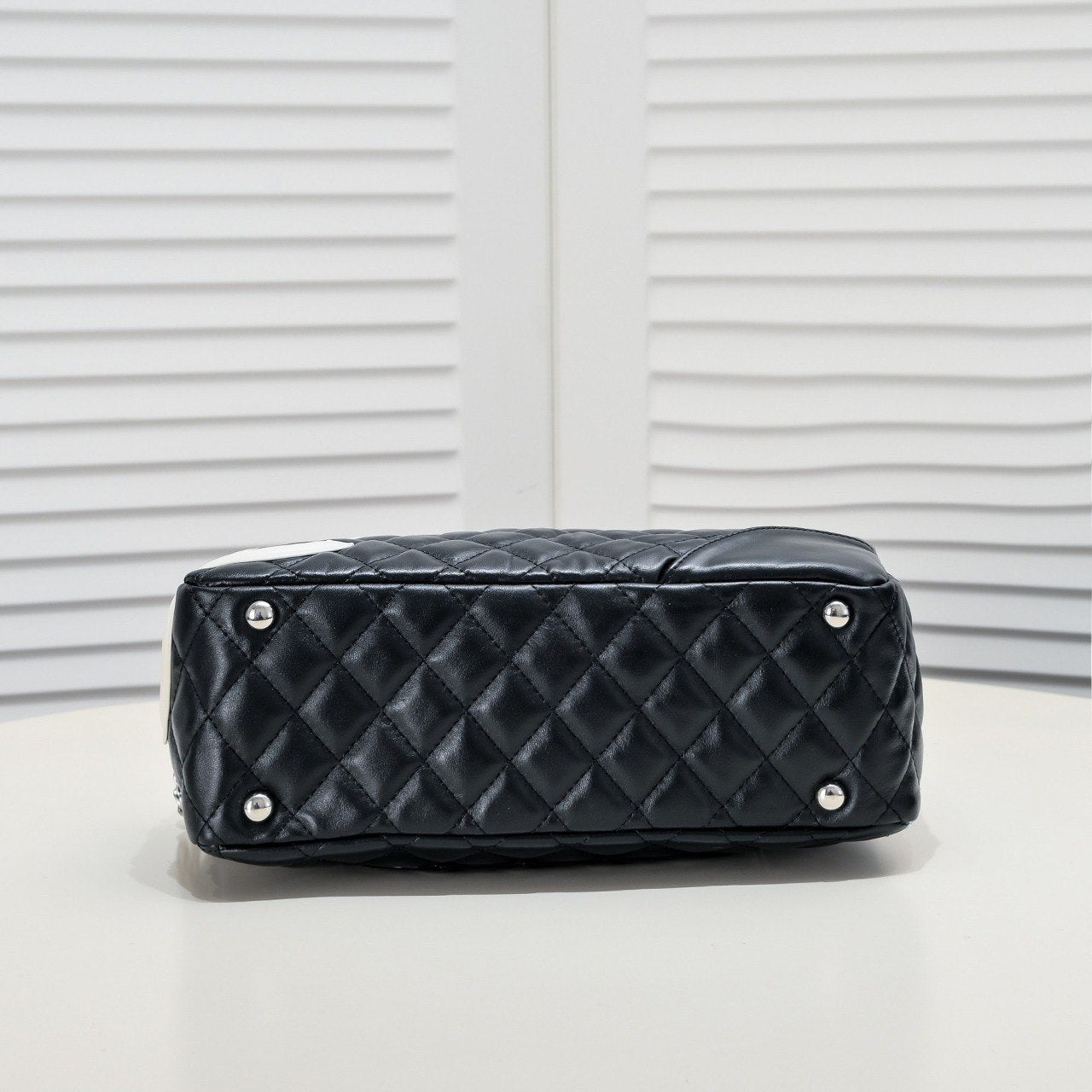 Chanel inspired Black Calfskin Cambon Ligne Handbag - pochettereps