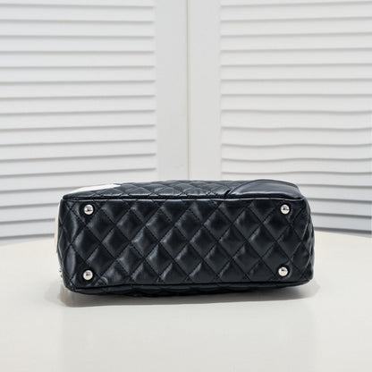 Chanel inspired Black Calfskin Cambon Ligne Handbag - pochettereps