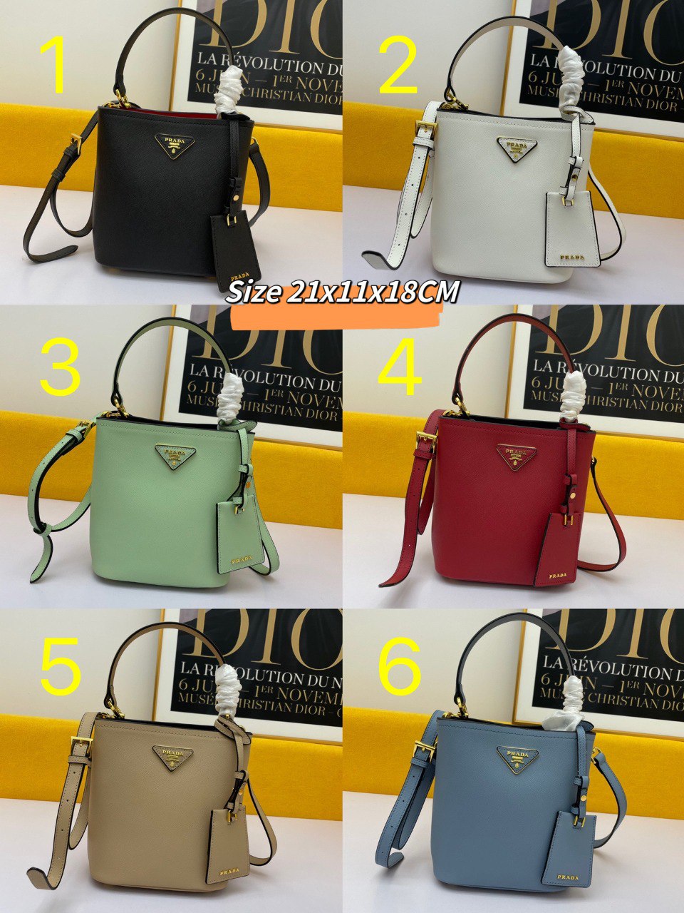 Prada Inspired Panier Saffiano Small Bag