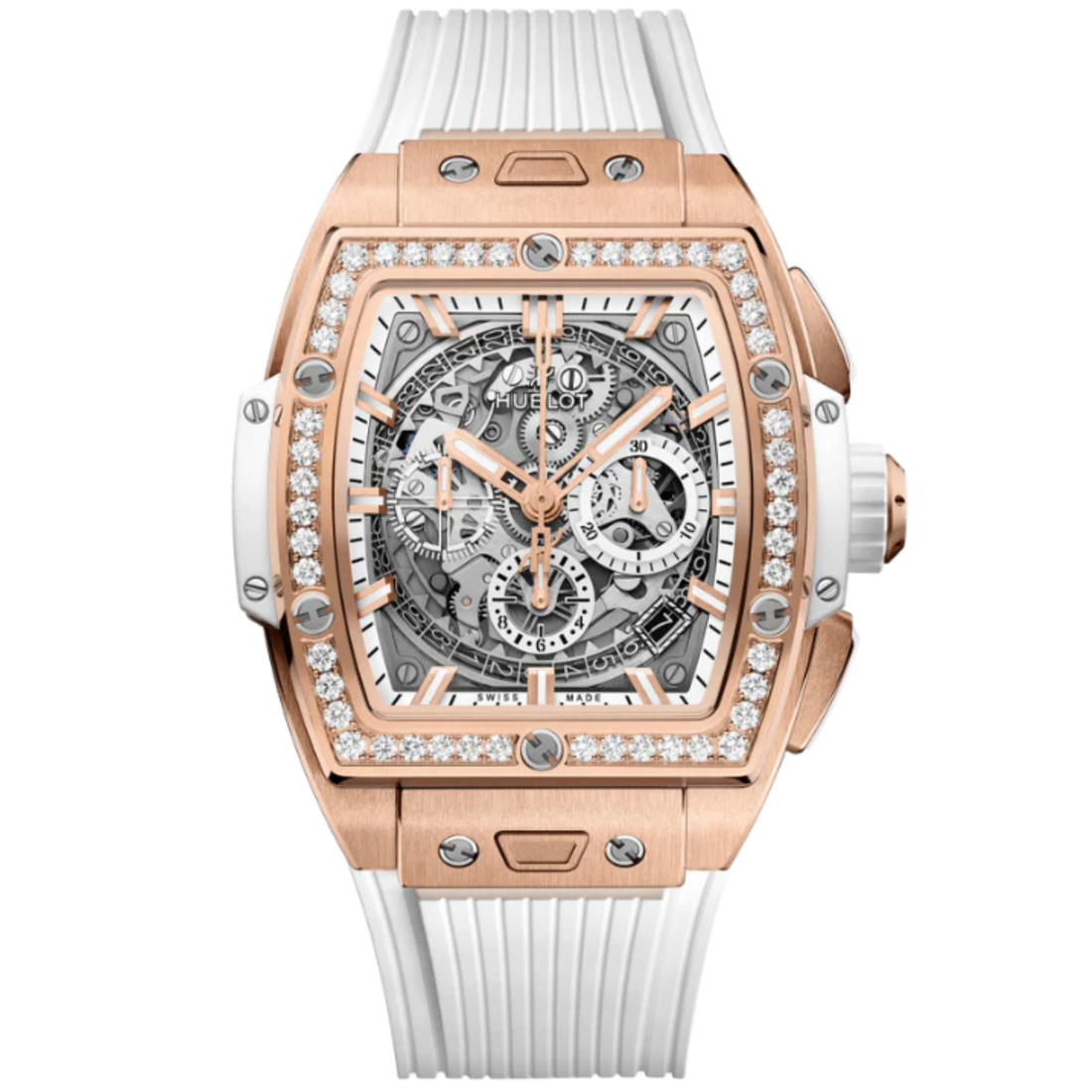 SPIRIT OF BIG BANG 42 MM KING GOLD WHITE DIAMONDS