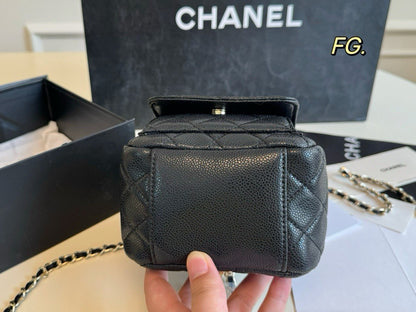 Chanel ispired Classic Mini Backpack 24C Black Caviar - Pochettereps