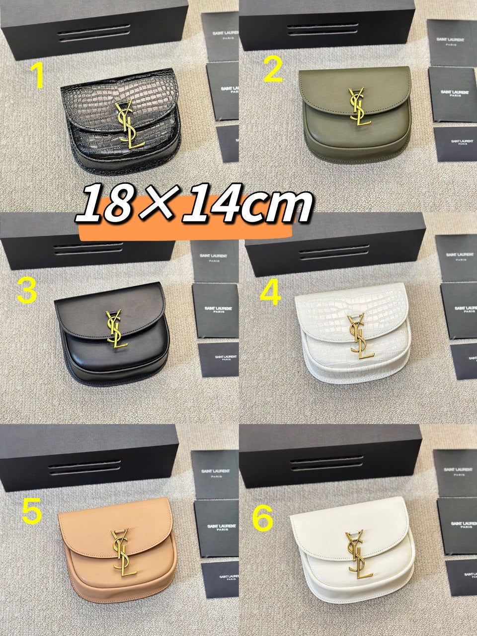 YSL Inspired Kaia Satchel Black Leather Bag