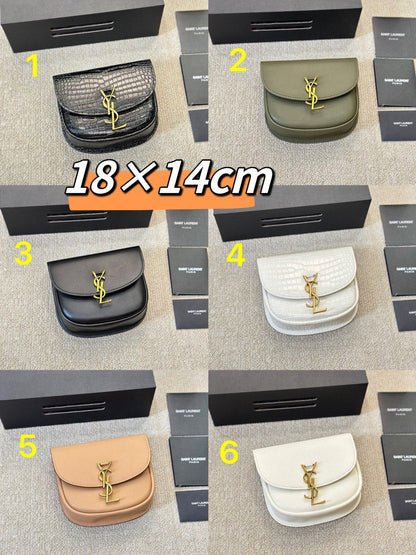 YSL Inspired Kaia Satchel Black Leather Bag