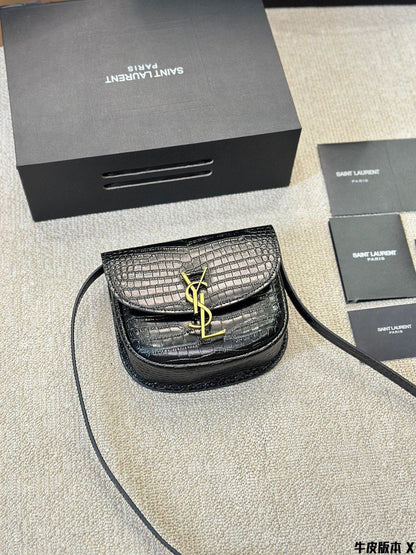 YSL Inspired Kaia Satchel Black Leather Bag