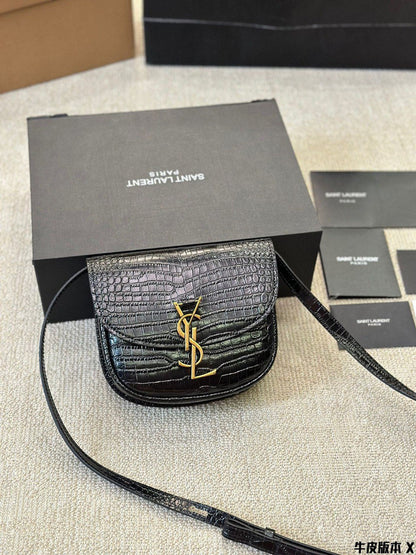 YSL Inspired Kaia Satchel Black Leather Bag