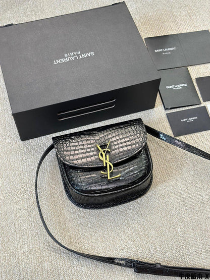 YSL Inspired Kaia Satchel Black Leather Bag
