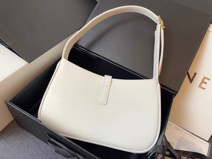 YSL Le 5 A 7 Hobo Bag in White