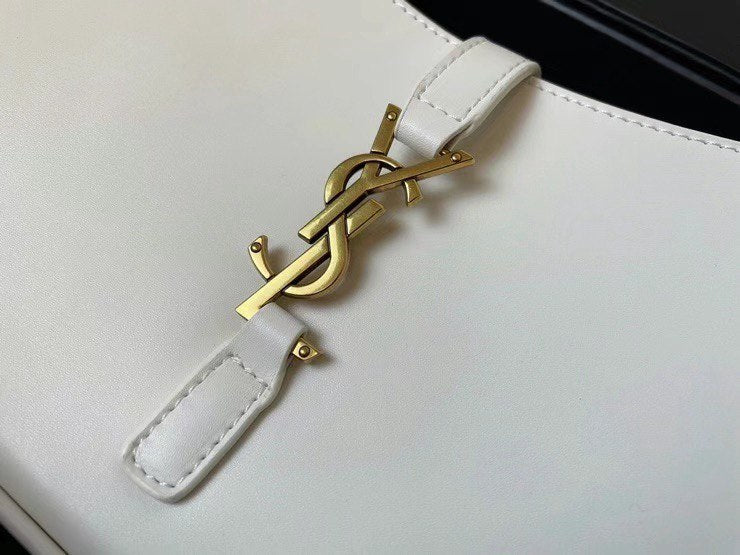 YSL Le 5 A 7 Hobo Bag in White