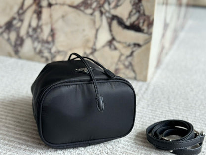 Prada Inspired Mini Nylon Bucket Bag