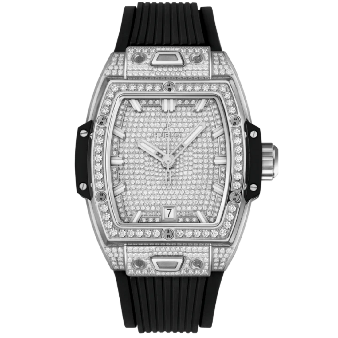 SPIRIT OF BIG BANG 39 MM TITANIUM FULL PAVÉ