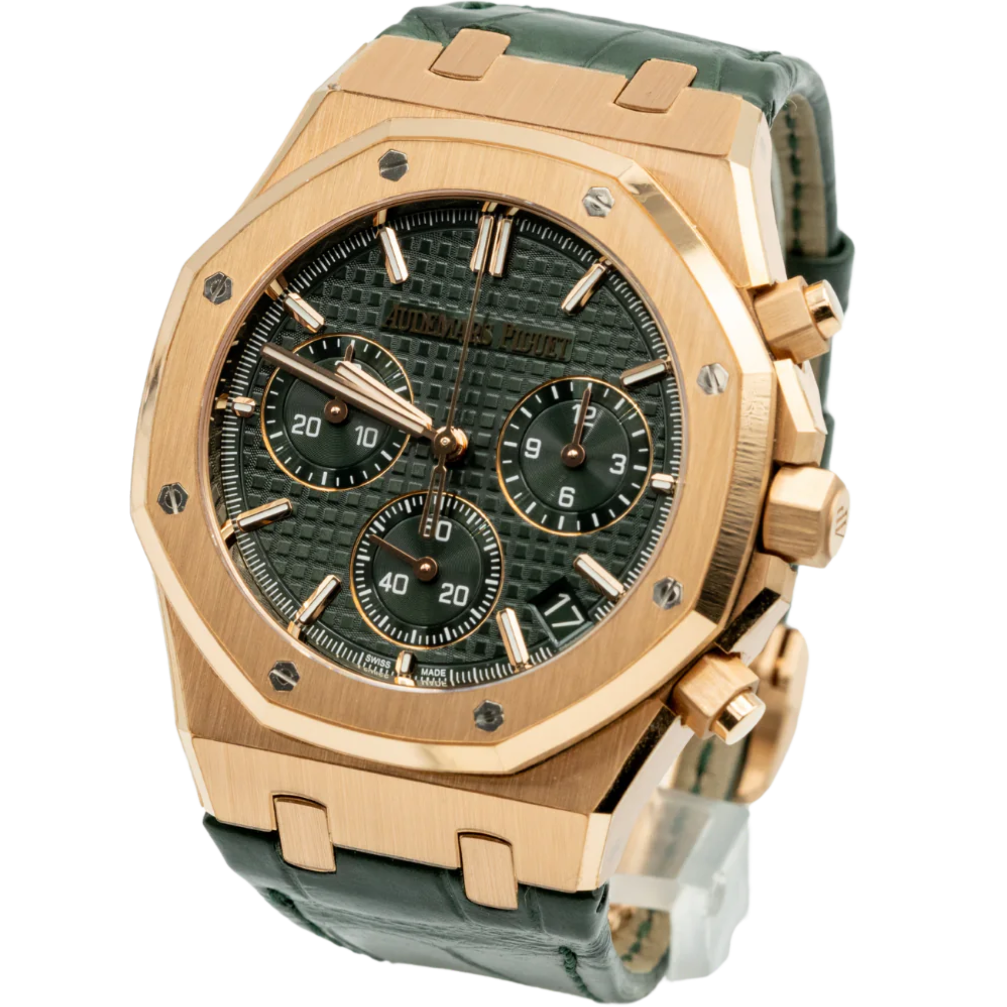 Audemars Piguet Royal Oak Ref. 26240OR.OO.D404CR.01 41mm Rose Gold Green Dial Chronograph