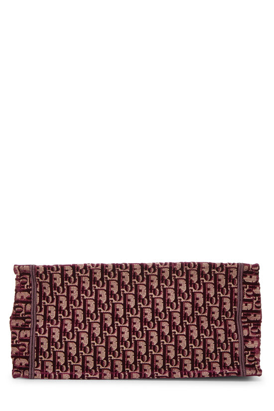 Dior Burgundy Velvet Oblique Denim Book Tote Bag - AAA Bags at Pochettebag