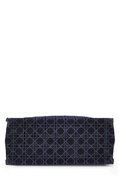 Dior Navy Velvet Book Tote Bag - AAA Bags at Pochettebag