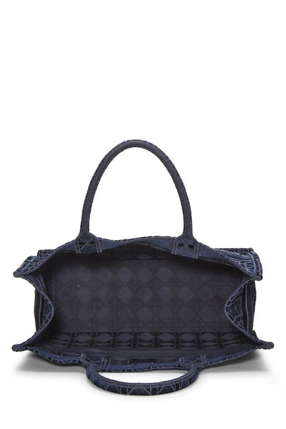 Dior Navy Velvet Book Tote Bag - AAA Bags at Pochettebag
