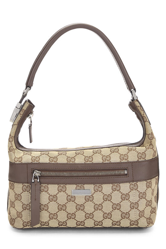Gucci Inspired Canvas Shoulder Bag