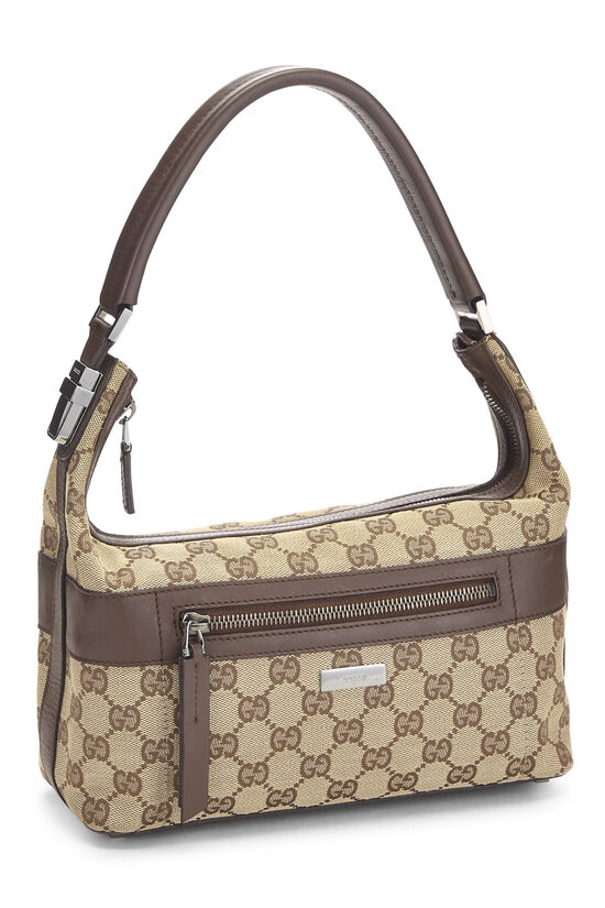 Gucci Inspired Canvas Shoulder Bag