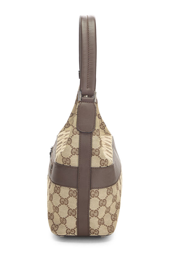 Gucci Inspired Canvas Shoulder Bag