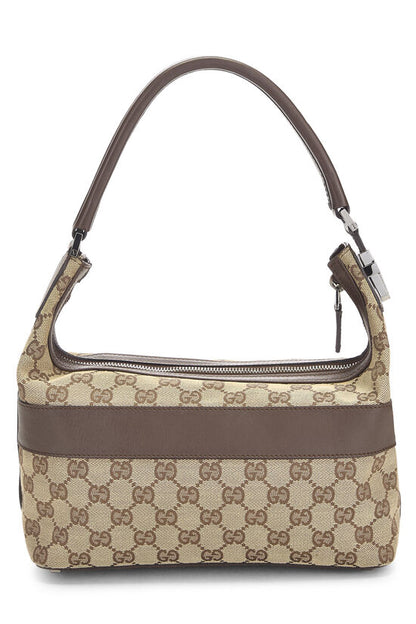 Gucci Inspired Canvas Shoulder Bag