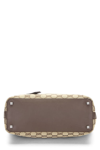 Gucci Inspired Canvas Shoulder Bag