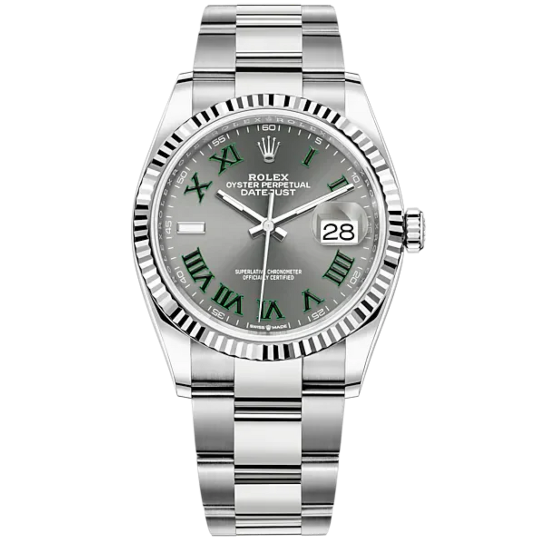 Rolex Datejust Wimbledon Ref. 126234 36mm Stainless Steel on Oyster Bracelet