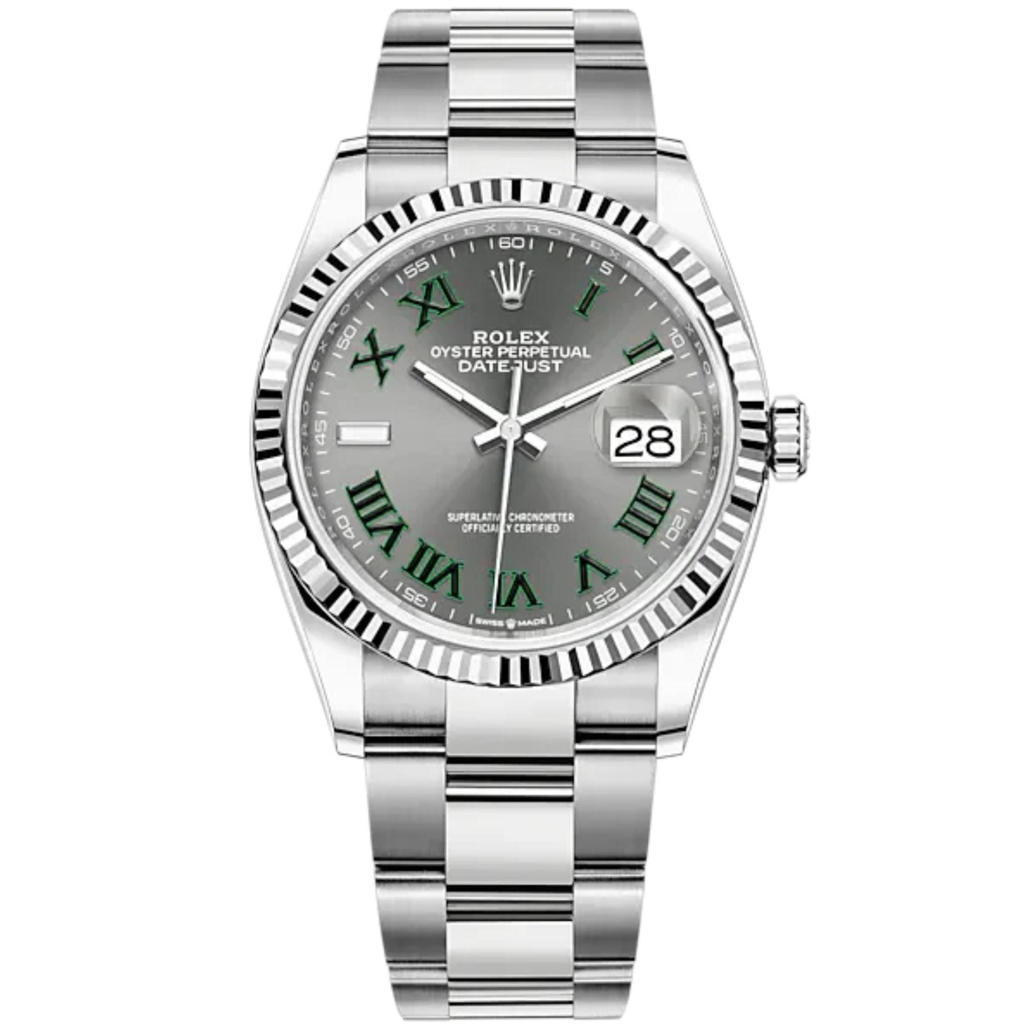 Rolex Datejust Wimbledon Ref. 126234 36mm Stainless Steel on Oyster Bracelet