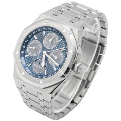 Audemars Piguet Royal Oak Perpetual Calendar Ref. 26574TI.OO.1220TI.01 Titanium, Black/Blue Dial