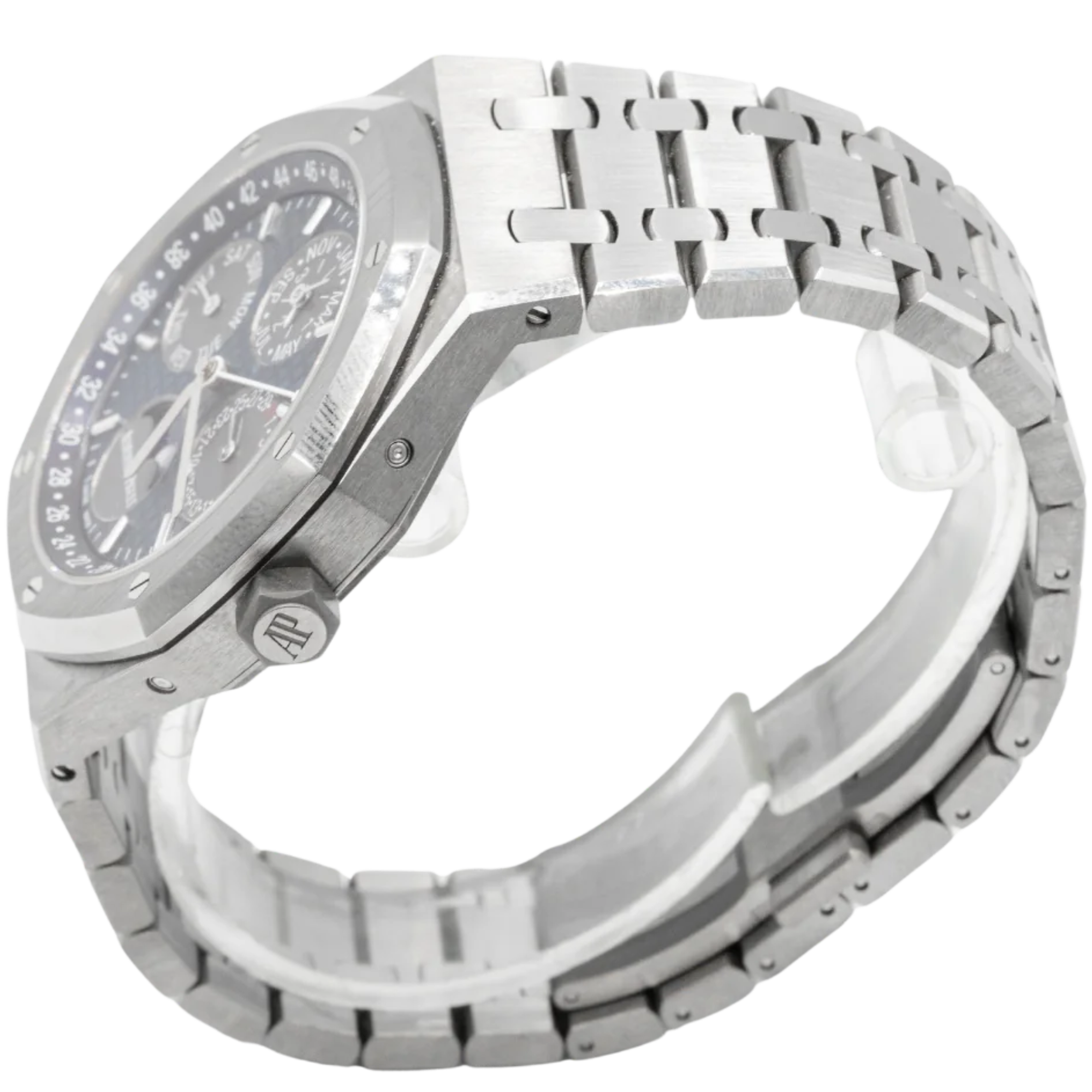 Audemars Piguet Royal Oak Perpetual Calendar Ref. 26574TI.OO.1220TI.01 Titanium, Black/Blue Dial