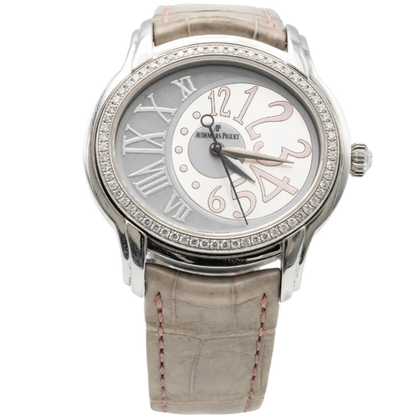 Audemars Piguet Ref. 77301ST.ZZ.D009CR.01 Stainless Steel Millenary Grey Dial with Diamond Bezel