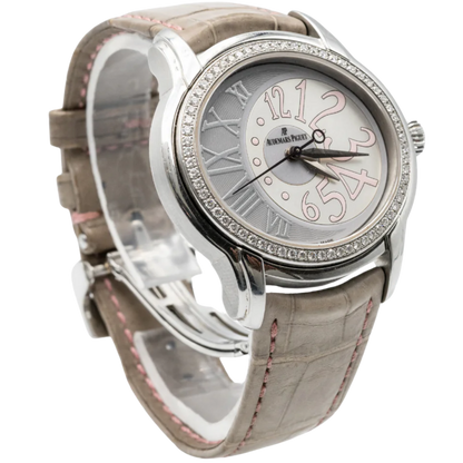 Audemars Piguet Ref. 77301ST.ZZ.D009CR.01 Stainless Steel Millenary Grey Dial with Diamond Bezel