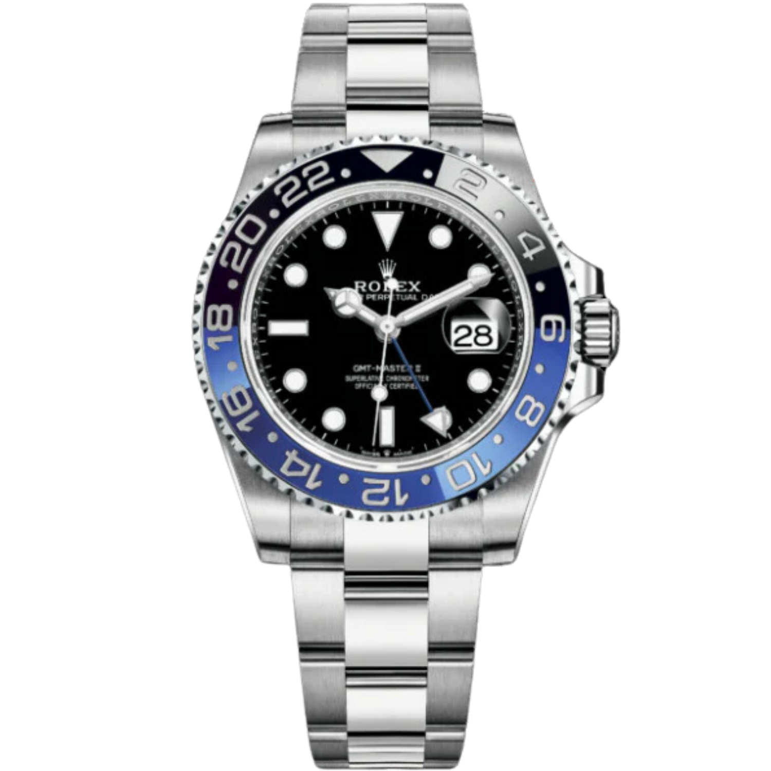 Rolex GMT Master II &quot;Batman&quot; Ref. 116710BLNR Black Dial &amp; Black/Blue Bezel on Oyster
