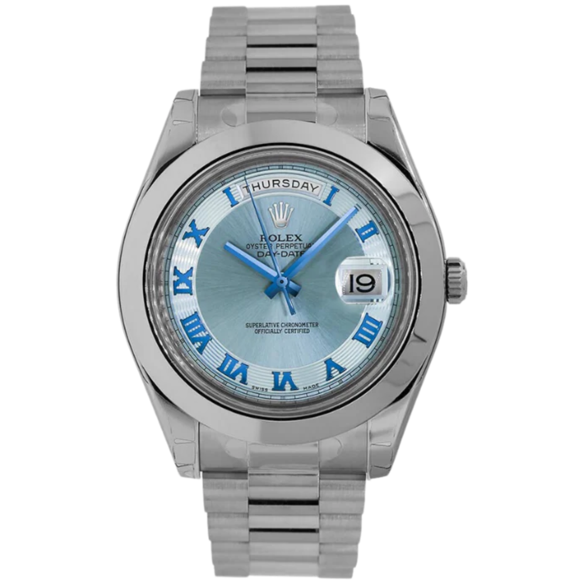 Rolex Platinum Day-Date 2 Ref. 218206 Roman Dial